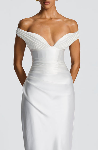 Aurelia Cherry Lacquer Maxi Dress
