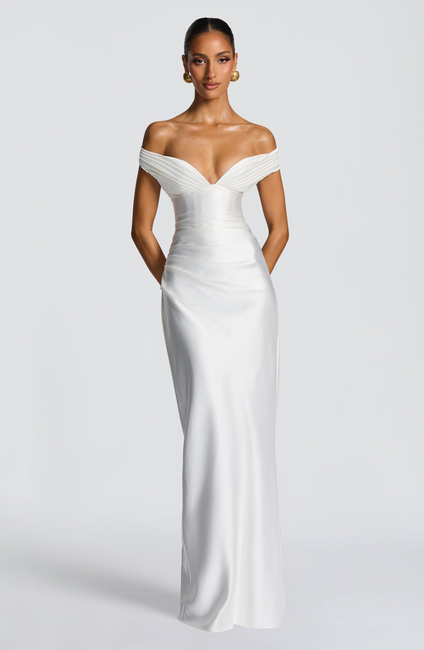 Aurelia Cherry Lacquer Maxi Dress