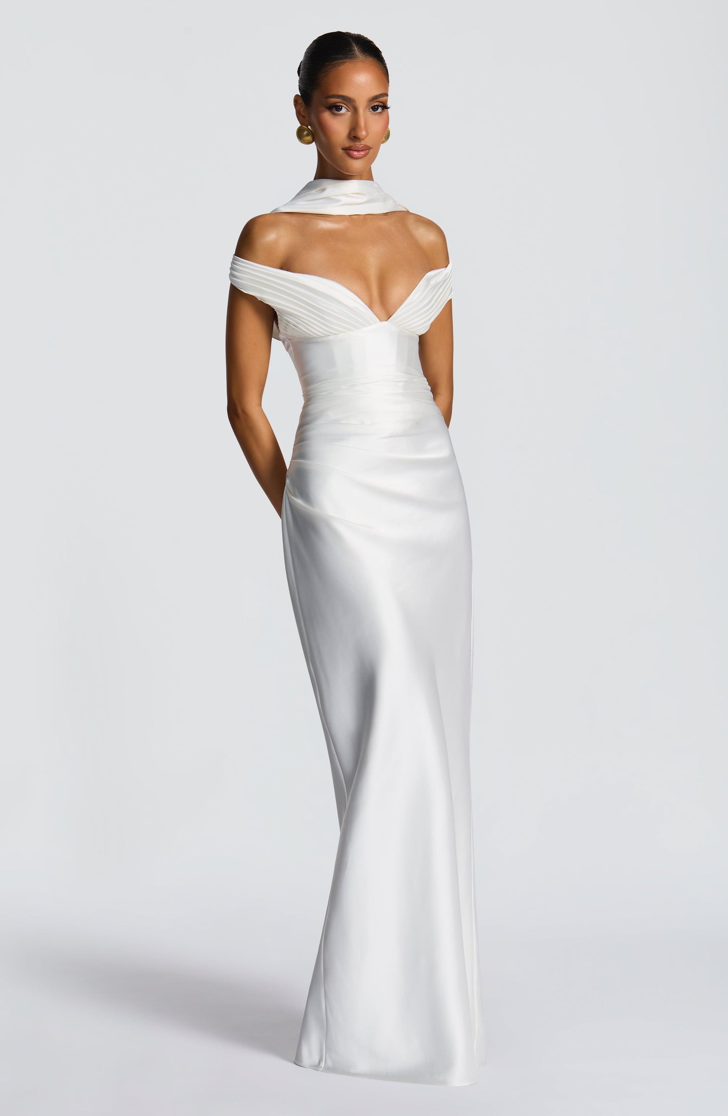 Aurelia Cherry Lacquer Maxi Dress