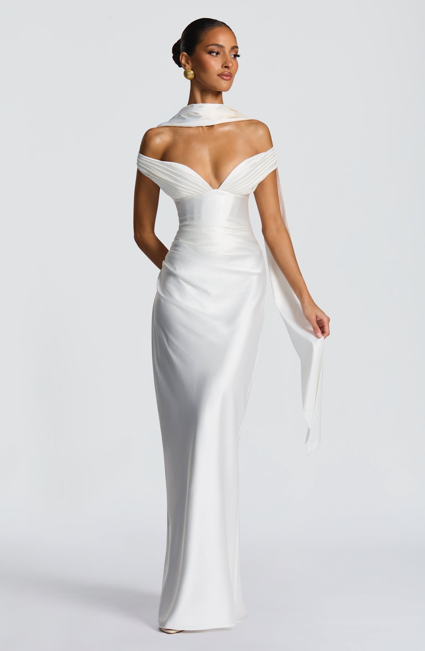 Aurelia Cherry Lacquer Maxi Dress