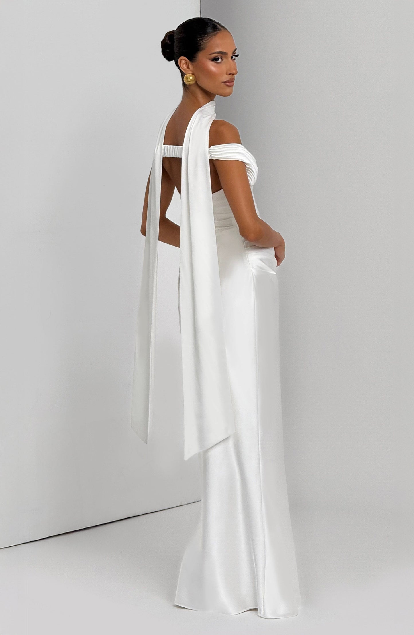 Aurelia Cherry Lacquer Maxi Dress