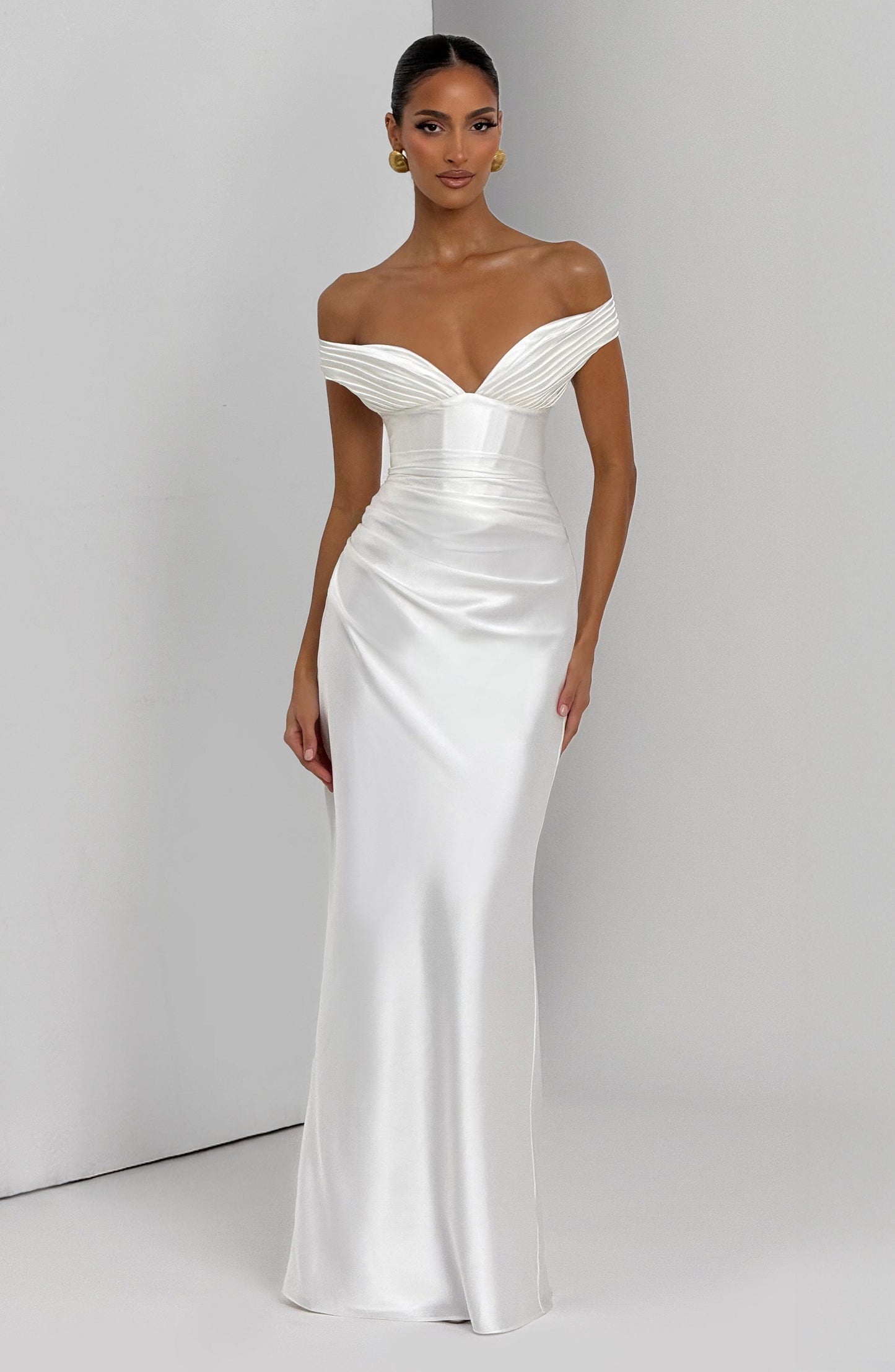 Aurelia Cherry Lacquer Maxi Dress