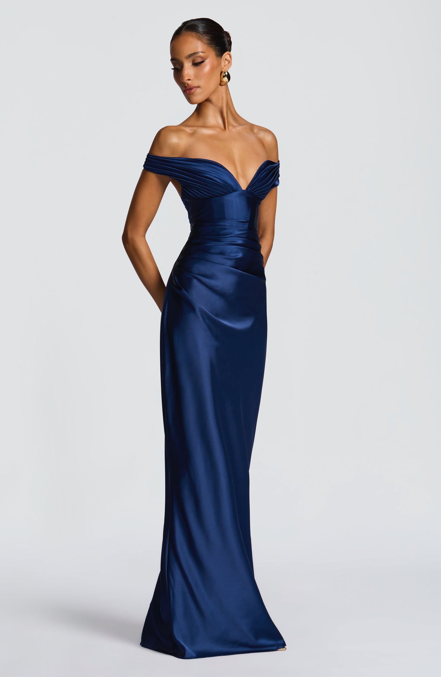 Aurelia Cherry Lacquer Maxi Dress