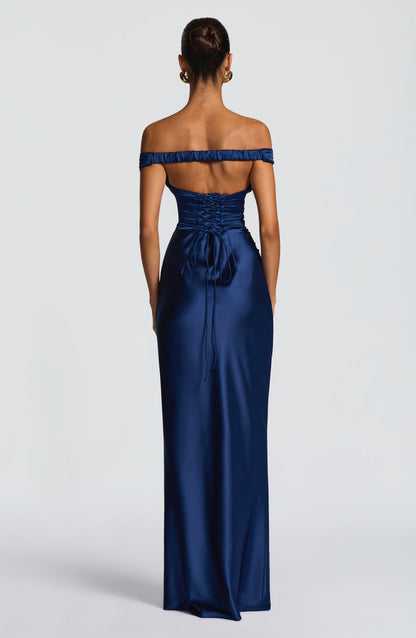 Aurelia Cherry Lacquer Maxi Dress