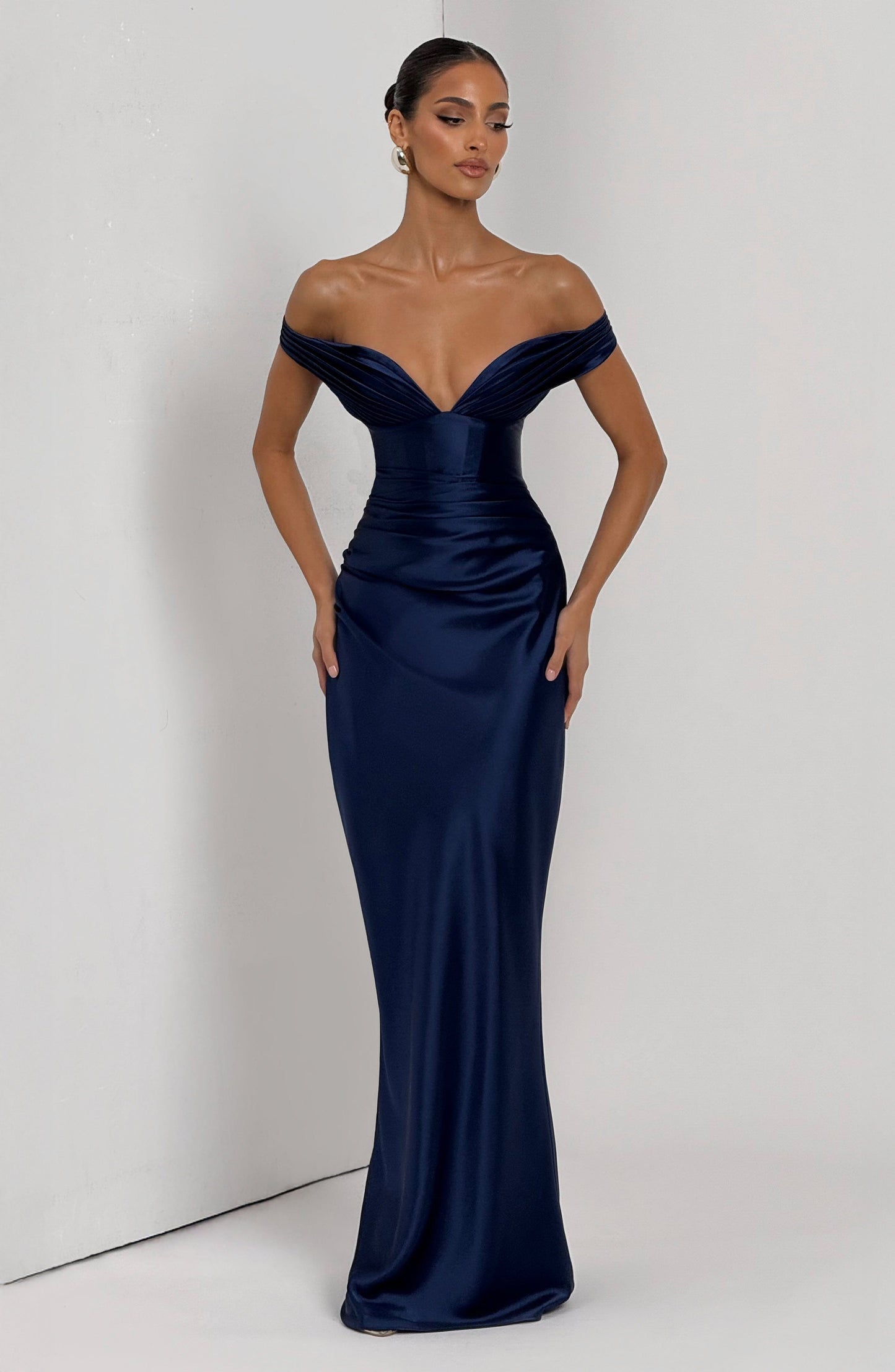 Aurelia Cherry Lacquer Maxi Dress