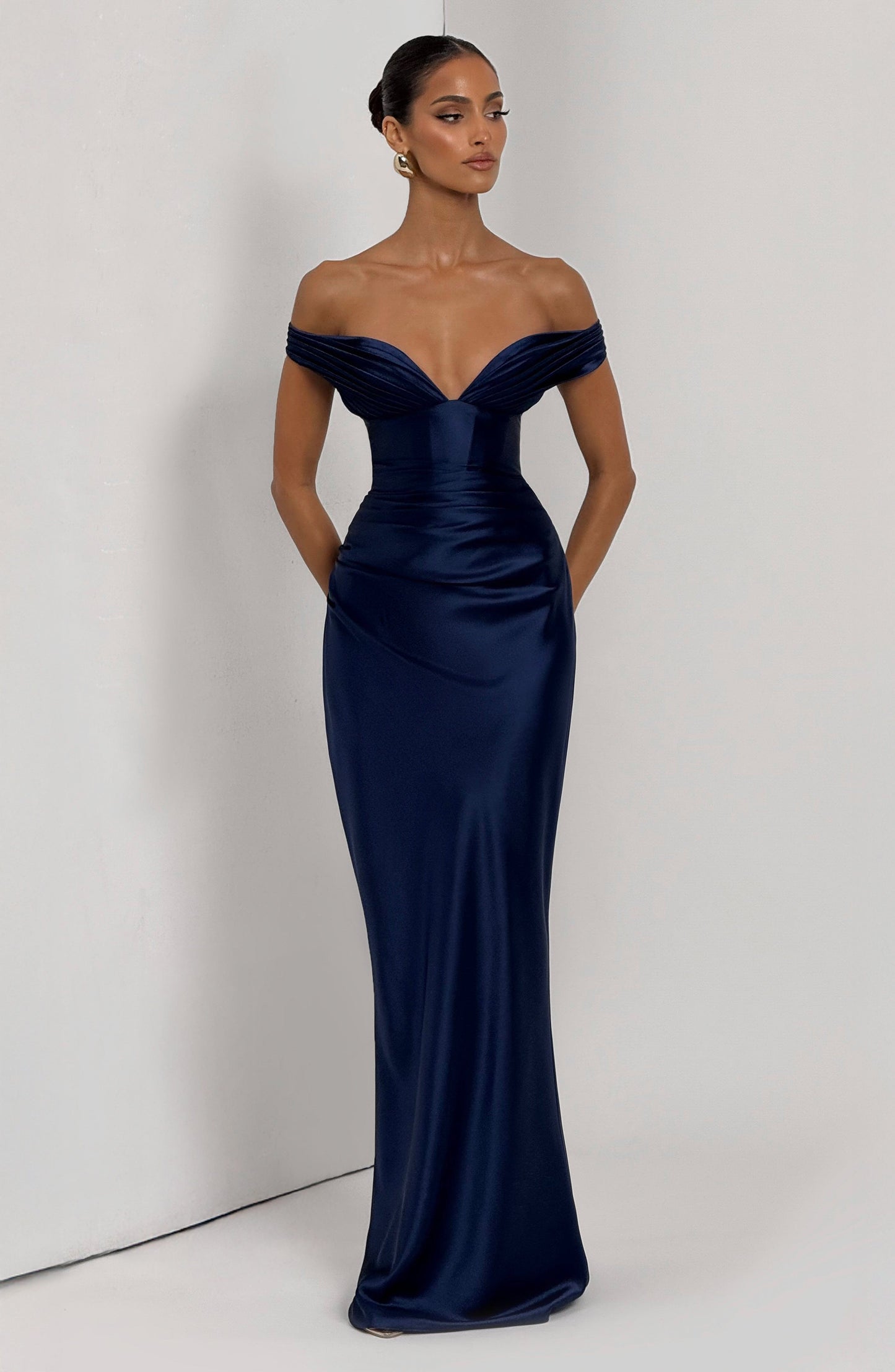 Aurelia Cherry Lacquer Maxi Dress