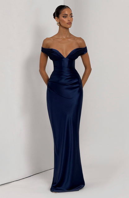 Aurelia Cherry Lacquer Maxi Dress
