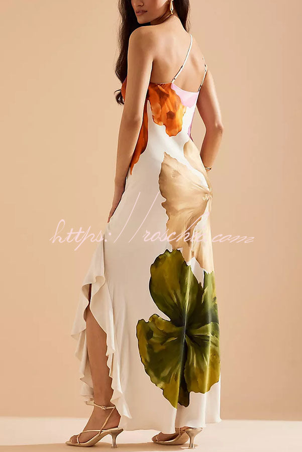 Margot Floral One-Shoulder Maxi Dress