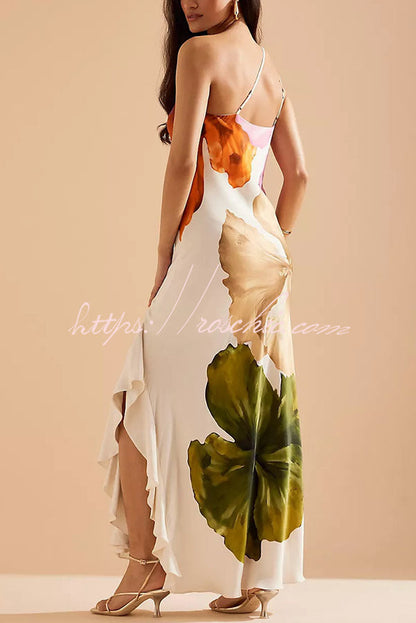 Margot Floral One-Shoulder Maxi Dress