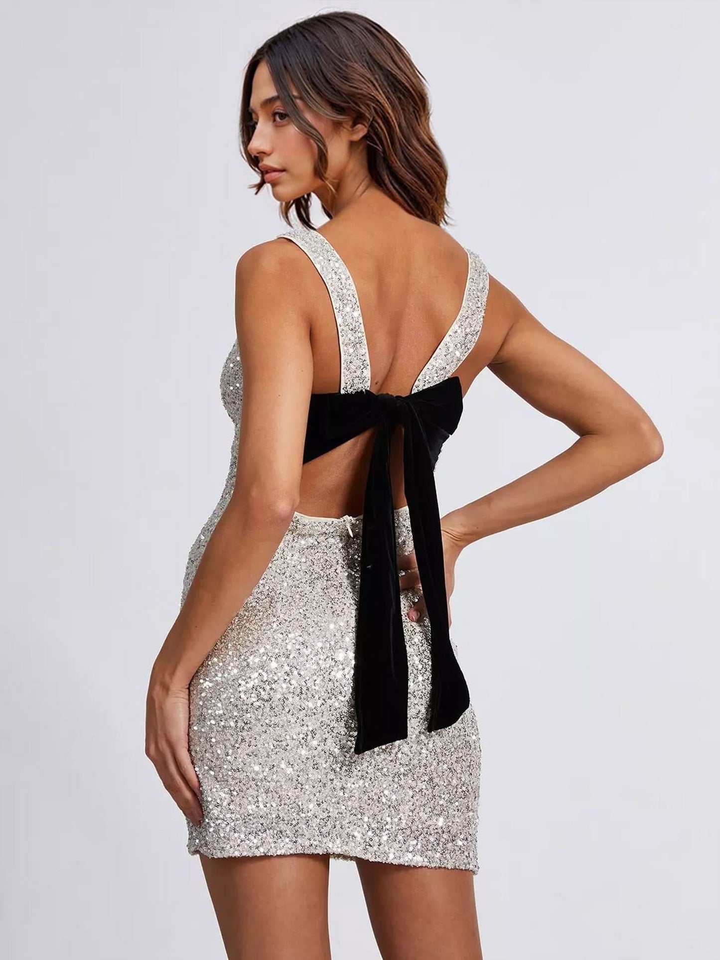 Nora Bow Mini Dress