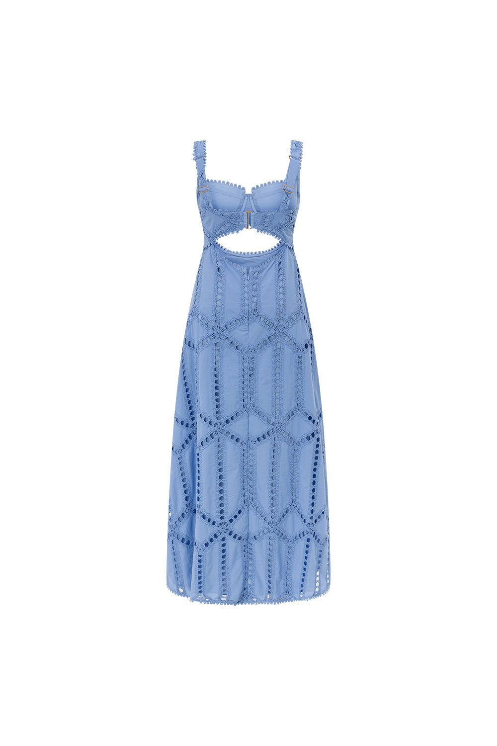 Camilla Cutwork Cotton Maxi Dress
