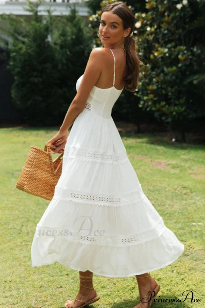 Isabelle Lace Panel Maxi Dress