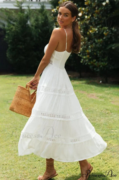 Isabelle Lace Panel Maxi Dress