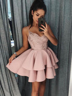 Arabella Satin A-Line Mini Dress