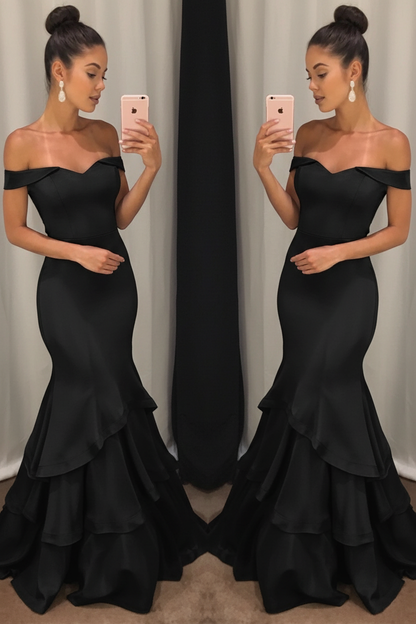 Lillian Off-Shoulder Mermaid Gown