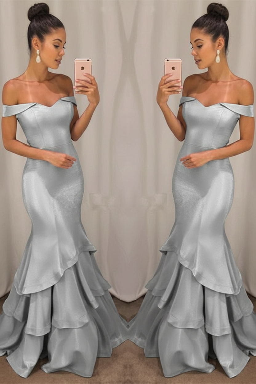 Lillian Off-Shoulder Mermaid Gown