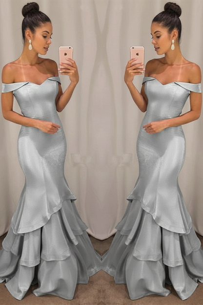Lillian Off-Shoulder Mermaid Gown