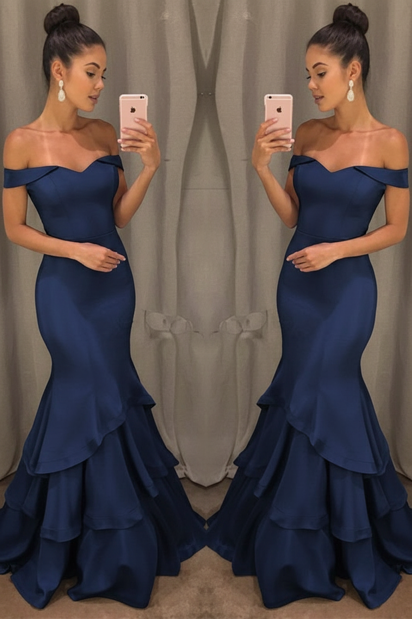 Lillian Off-Shoulder Mermaid Gown