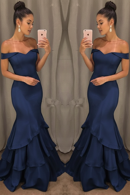 Lillian Off-Shoulder Mermaid Gown