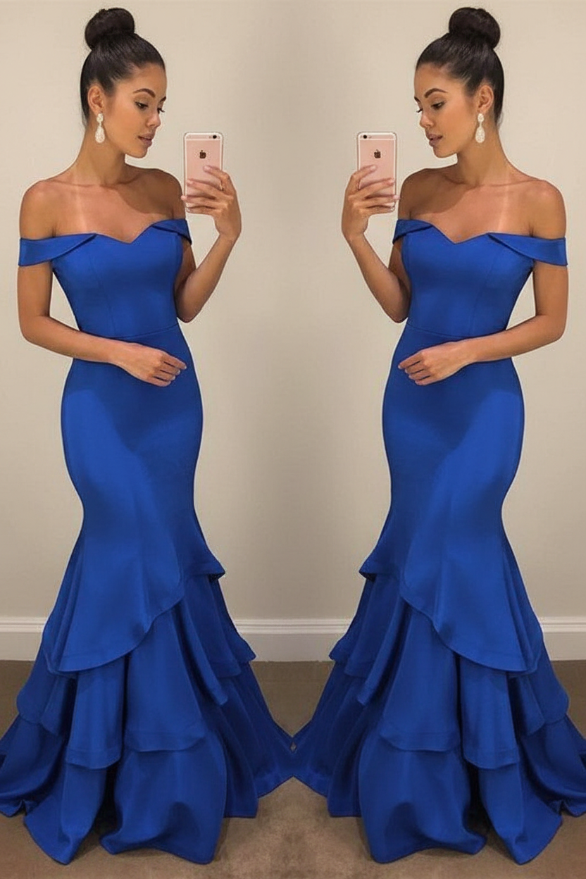 Lillian Off-Shoulder Mermaid Gown