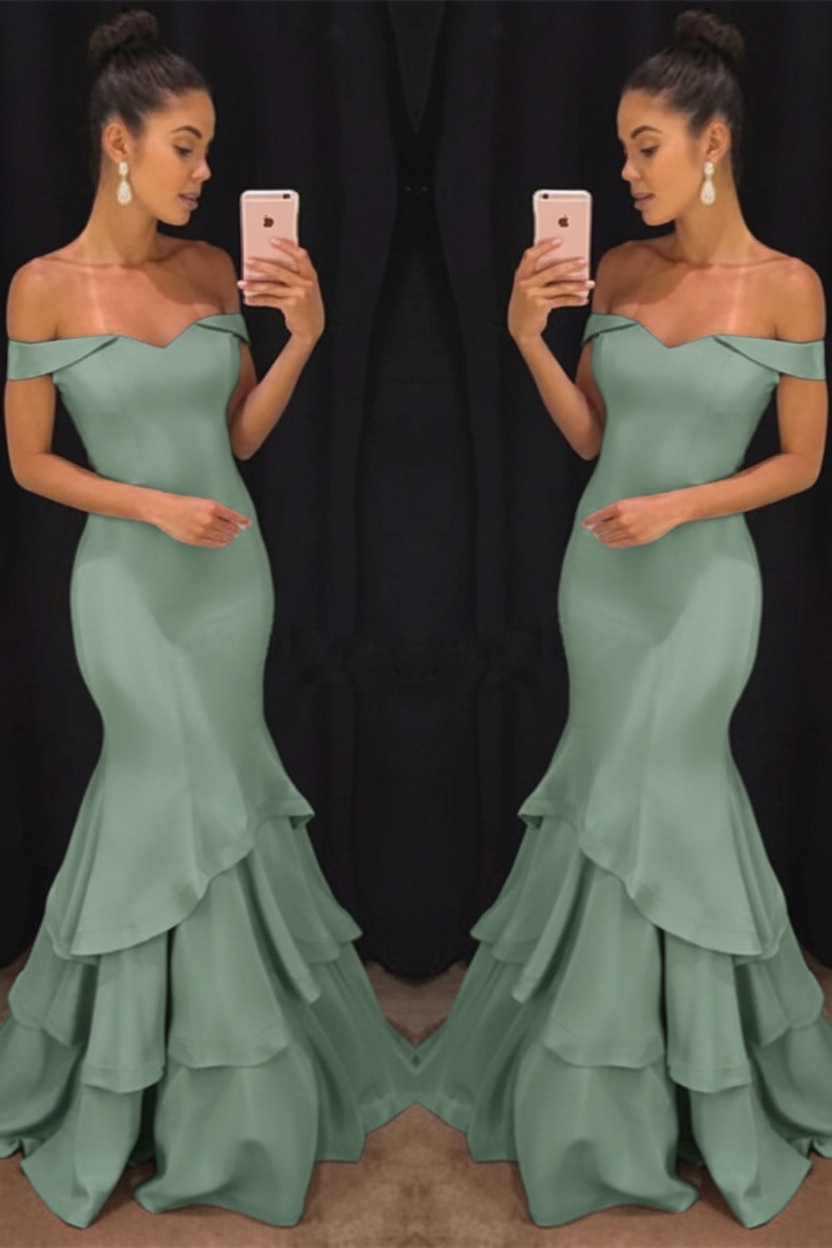 Lillian Off-Shoulder Mermaid Gown