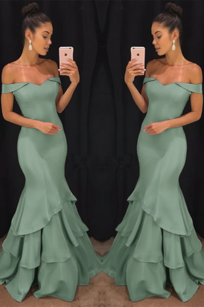 Lillian Off-Shoulder Mermaid Gown