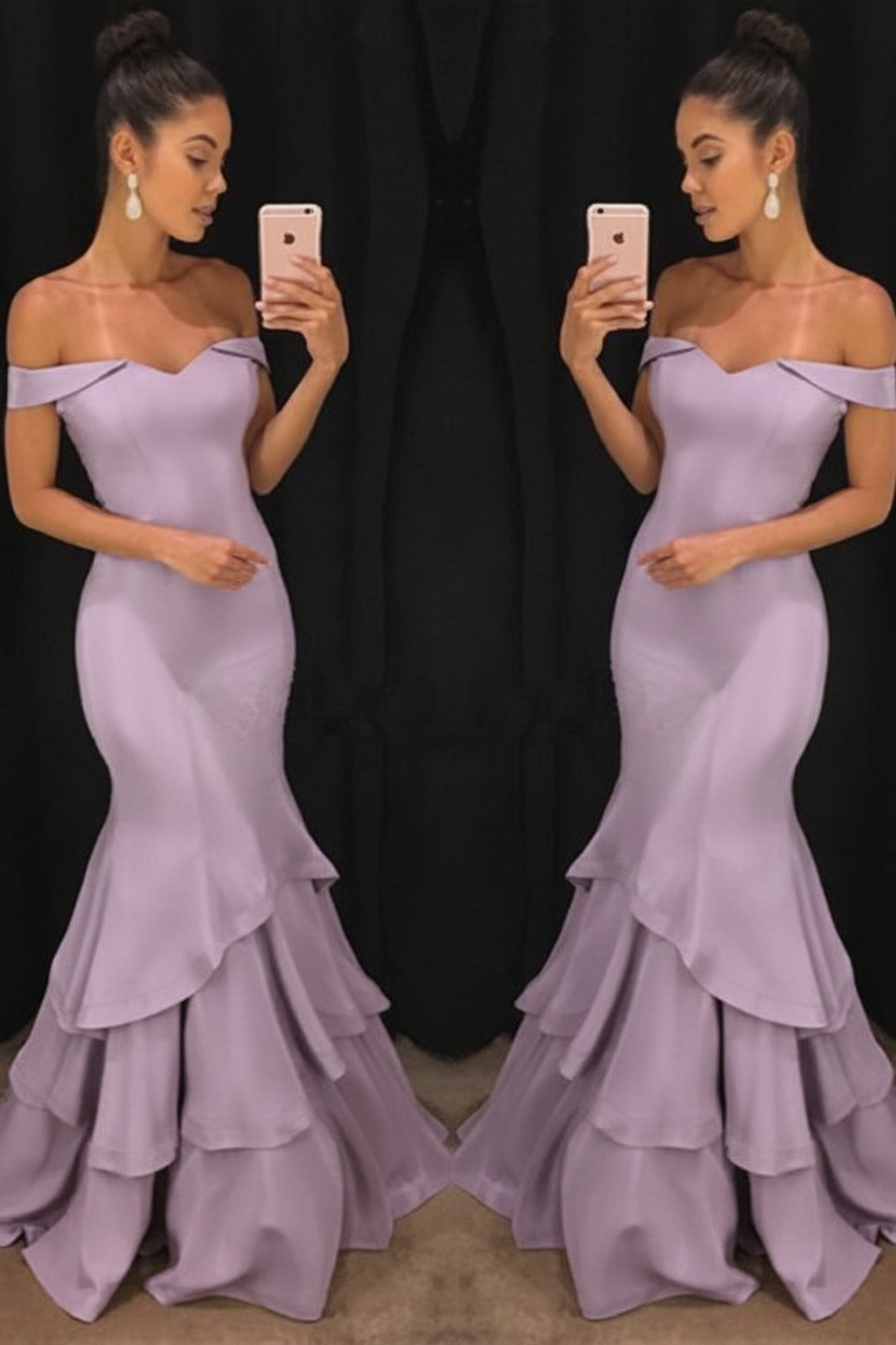 Lillian Off-Shoulder Mermaid Gown