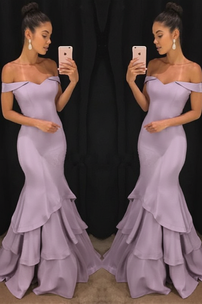 Lillian Off-Shoulder Mermaid Gown