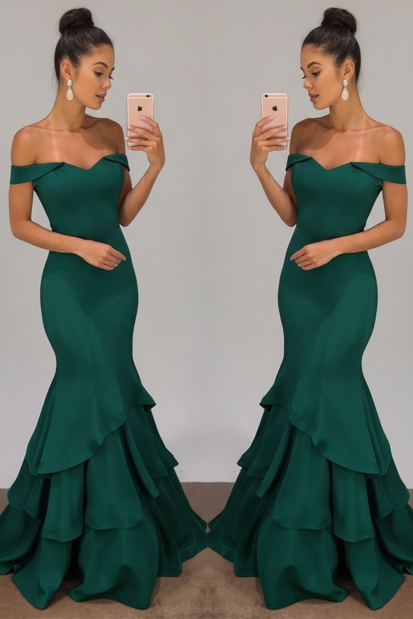 Lillian Off-Shoulder Mermaid Gown