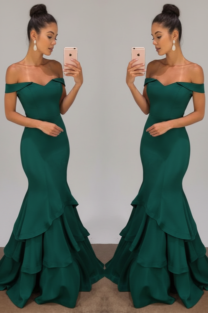 Lillian Off-Shoulder Mermaid Gown