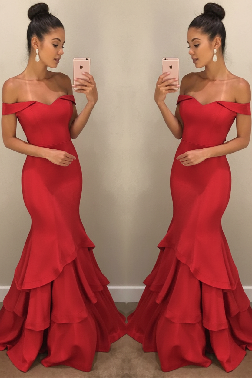 Lillian Off-Shoulder Mermaid Gown