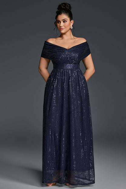 Valentina Sequin Maxi Dress in Emerald