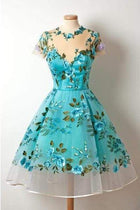 Celeste Appliqué Homecoming Dress