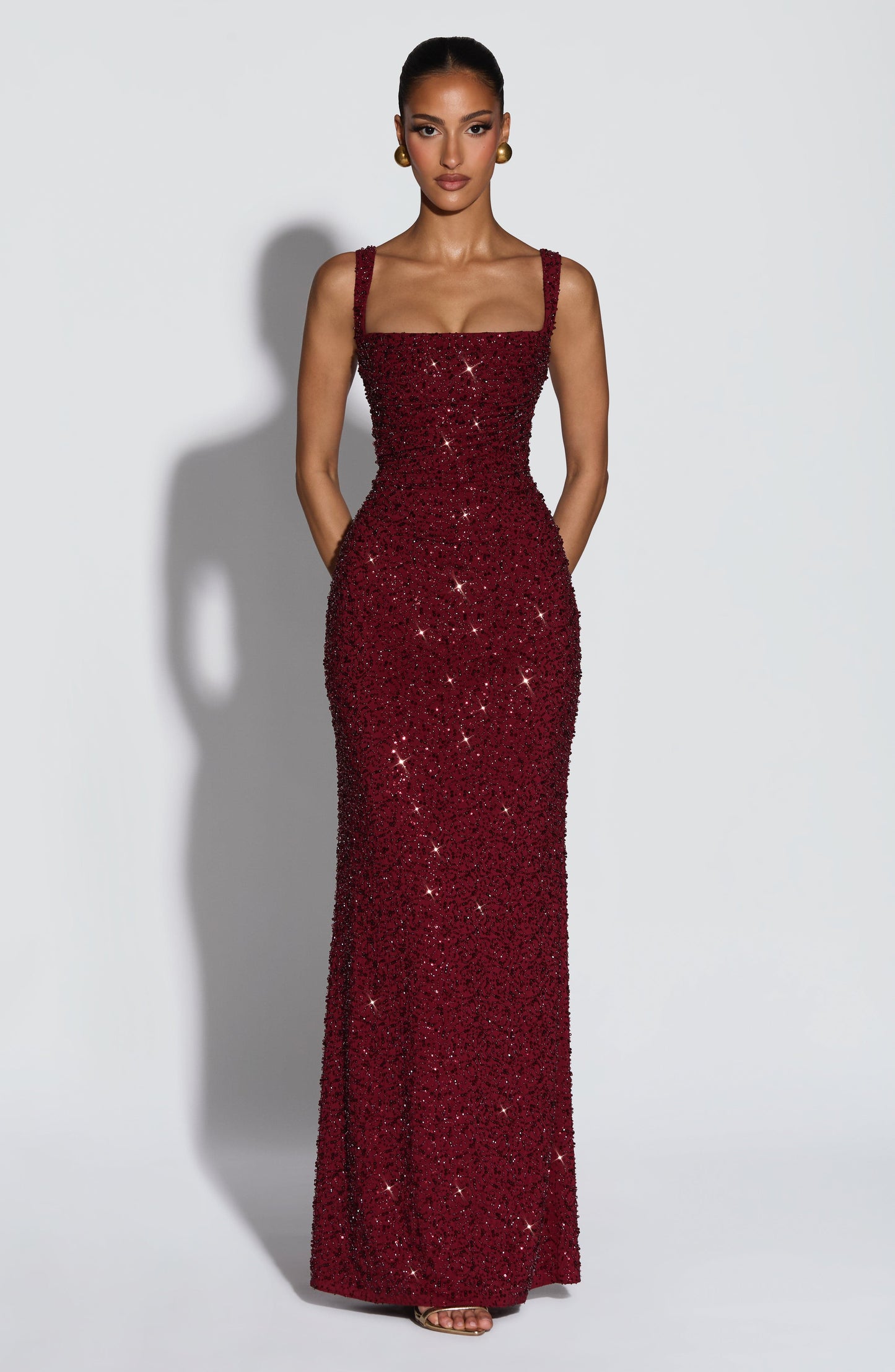 Calanthe Sparkle Maxi Dress