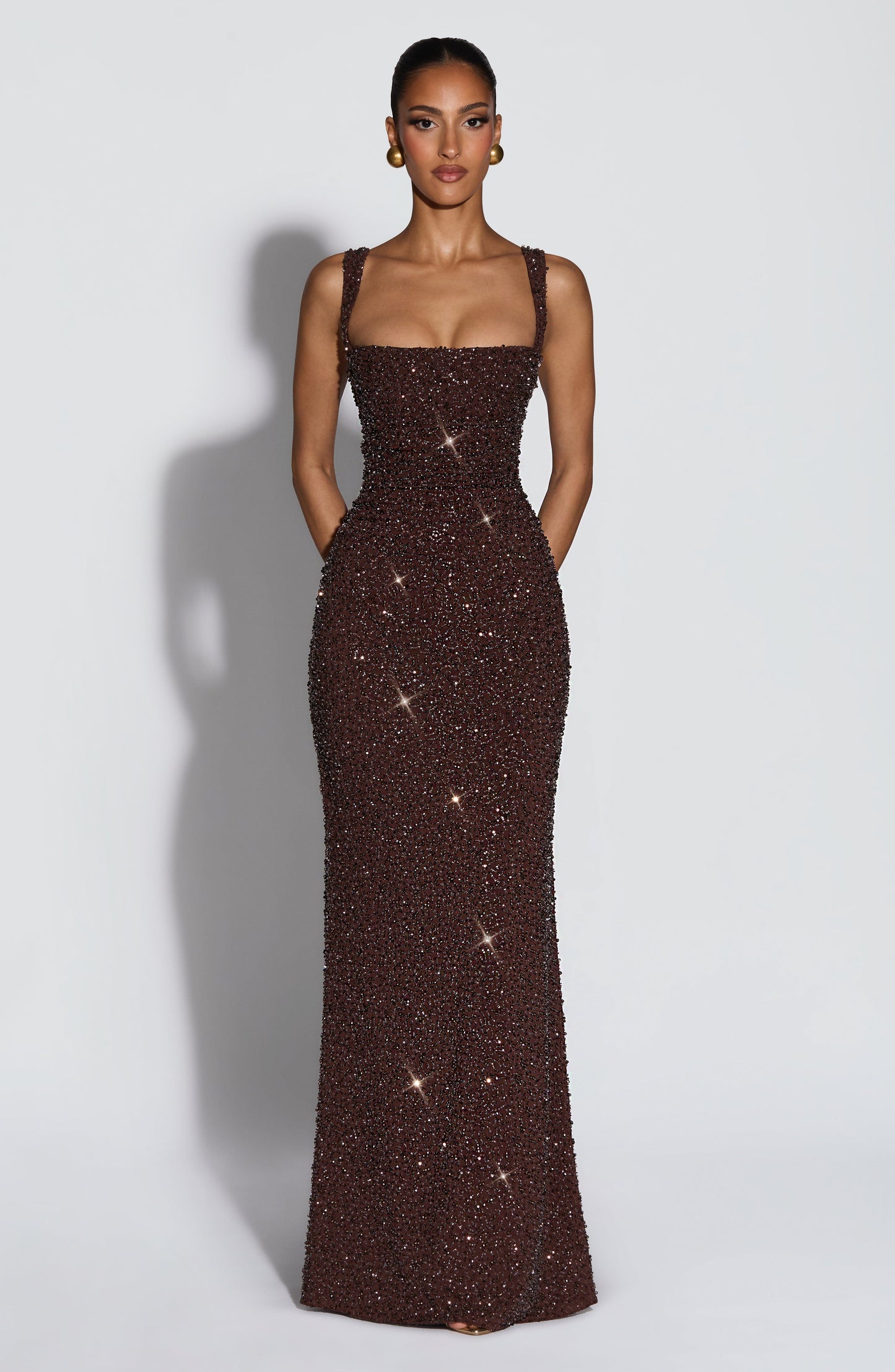 Calanthe Sparkle Maxi Dress