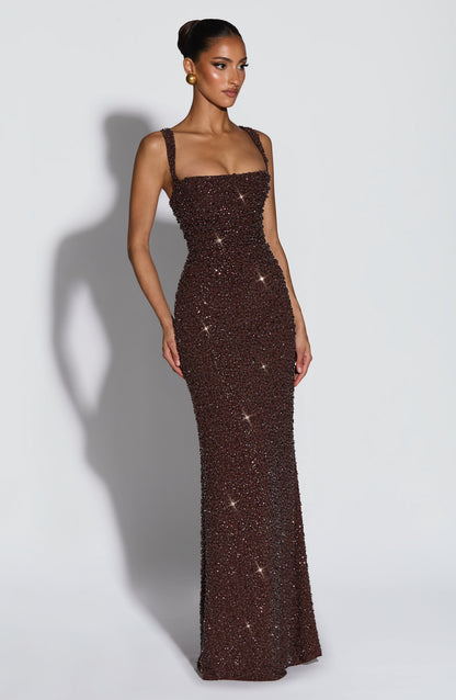 Calanthe Sparkle Maxi Dress