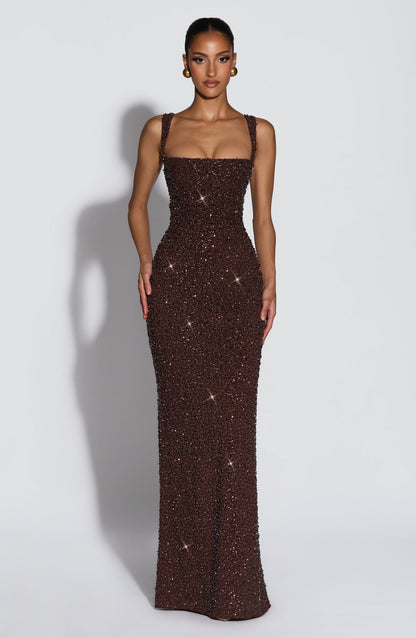 Calanthe Sparkle Maxi Dress