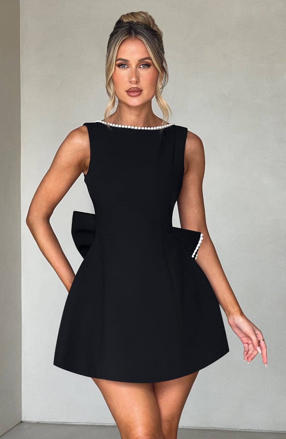 ELEANOR BOW MINI DRESS