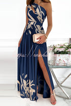 Jolie Floral One-Shoulder Maxi Dress
