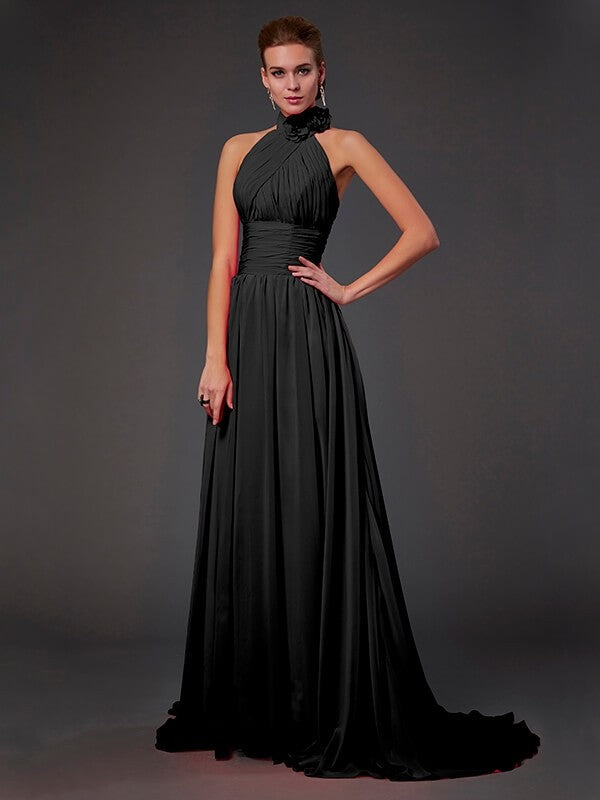 Isabelle Halter Chiffon Bridesmaid Dress