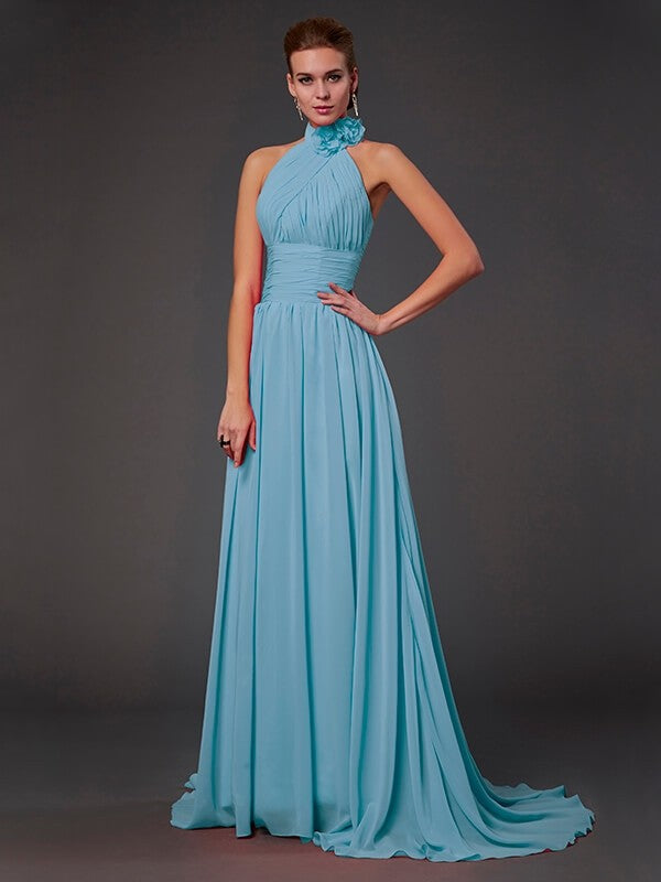 Isabelle Halter Chiffon Bridesmaid Dress