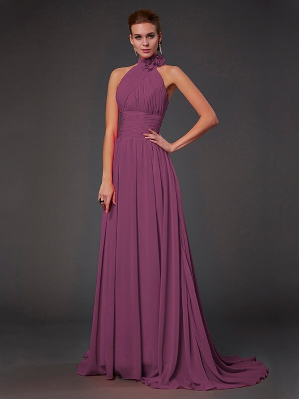 Isabelle Halter Chiffon Bridesmaid Dress