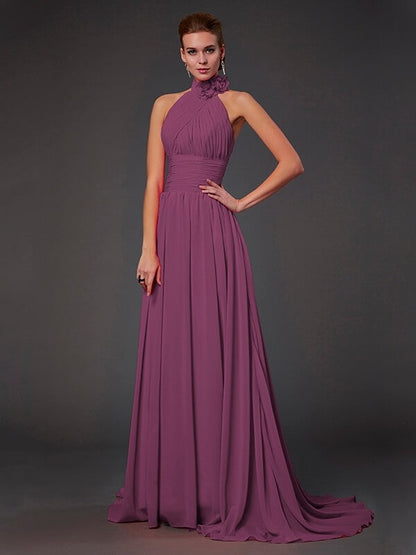Isabelle Halter Chiffon Bridesmaid Dress