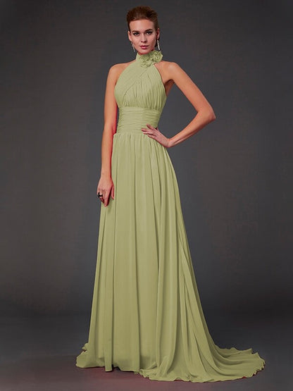 Isabelle Halter Chiffon Bridesmaid Dress