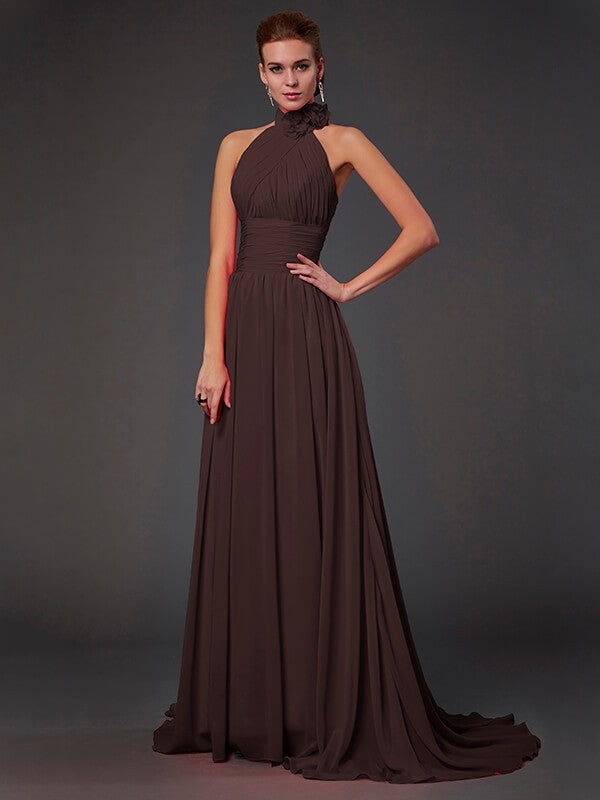 Isabelle Halter Chiffon Bridesmaid Dress