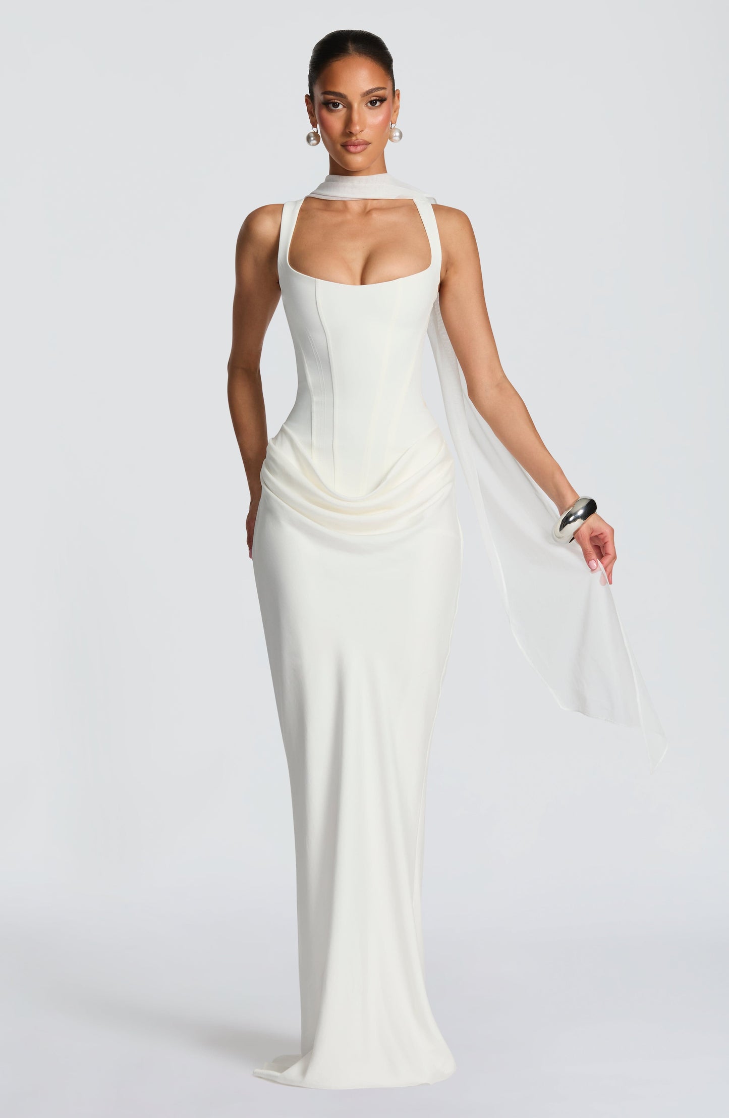 Cornelia Burgundy Maxi Dress