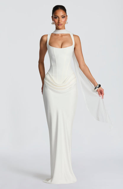 Cornelia Burgundy Maxi Dress