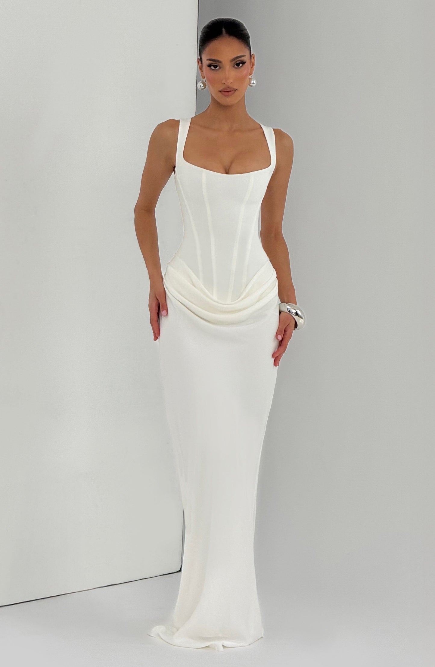 Cornelia Burgundy Maxi Dress