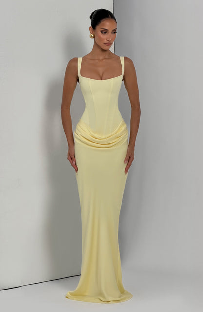 Cornelia Burgundy Maxi Dress