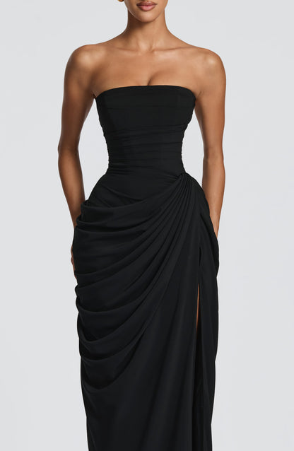 Cyra Black Maxi Dress